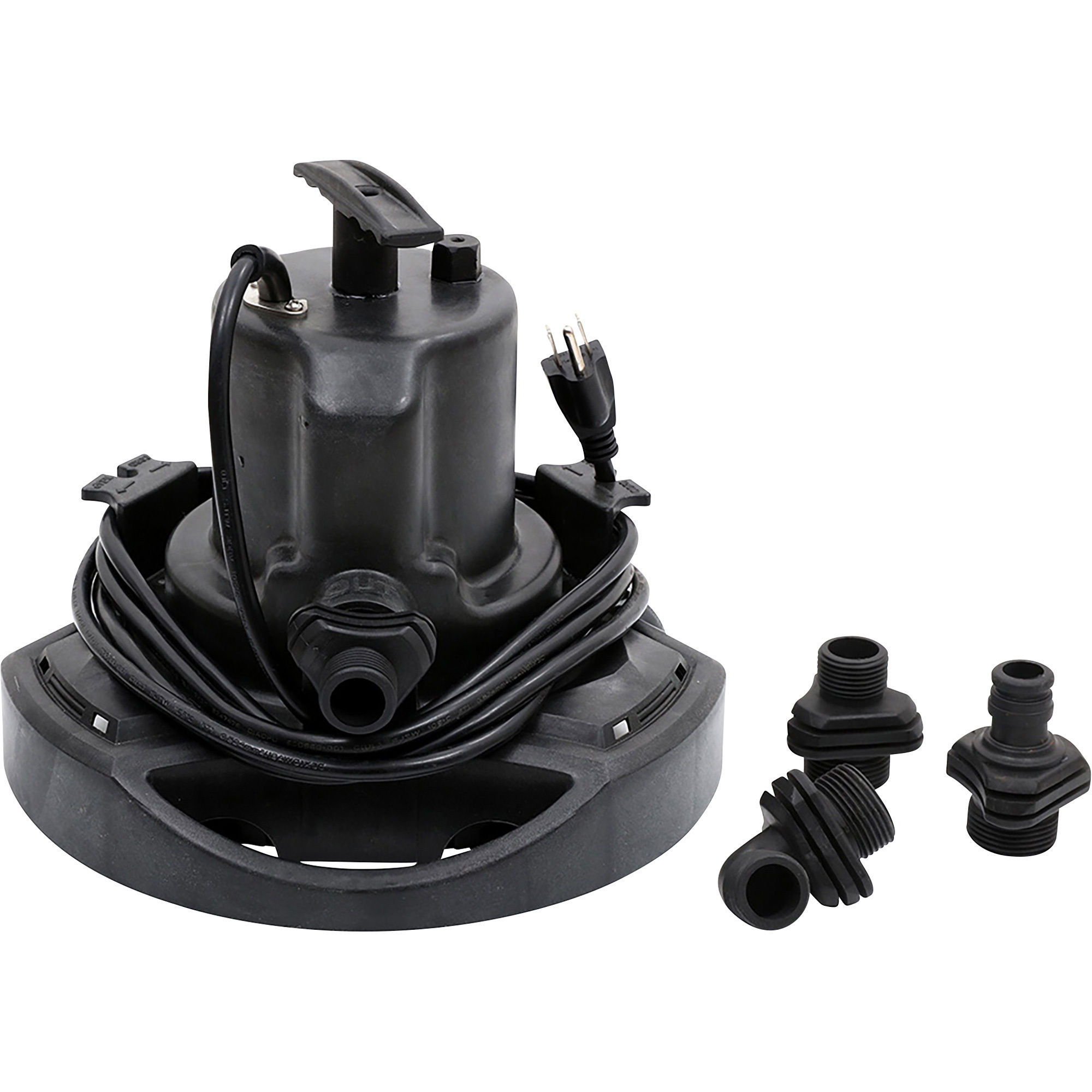 Pump Industrial Smart Utility Submersible Water Pump, 2200 GPH, 1/4 HP, 3/4 GHT and 1in. NPT Ports